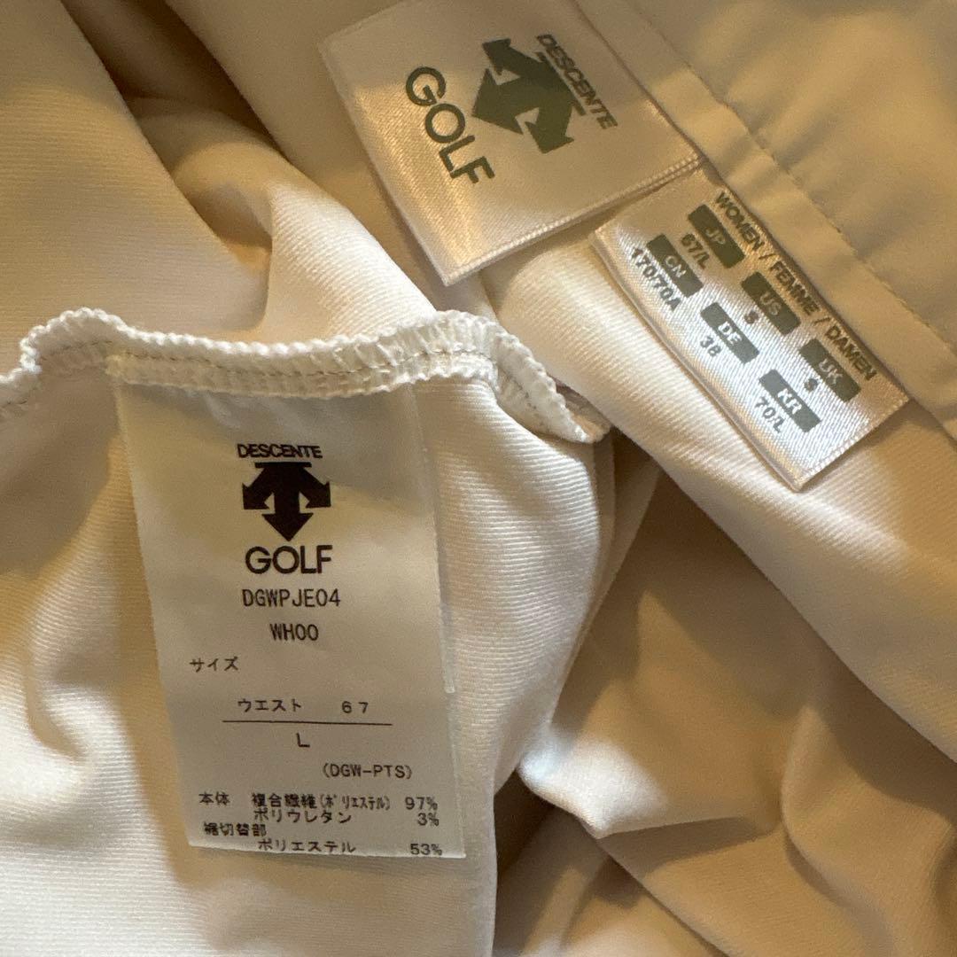 DESCENTE デサント　ゴルフ　モックネックシャツ　スカート　L 2点　美品