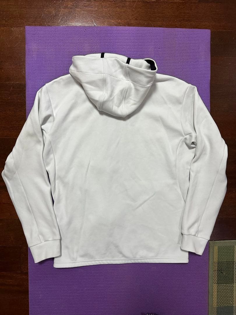 デサント フード付きジャケット　パンツ　セットアップ　M/L ホワイト/ブラック