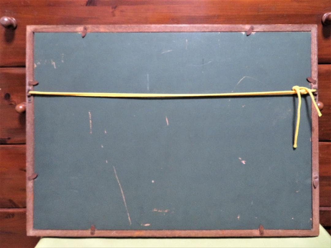 コーヒータイム　臼井圭助　「　ばら　」油彩　M6号　創元会 真作保証