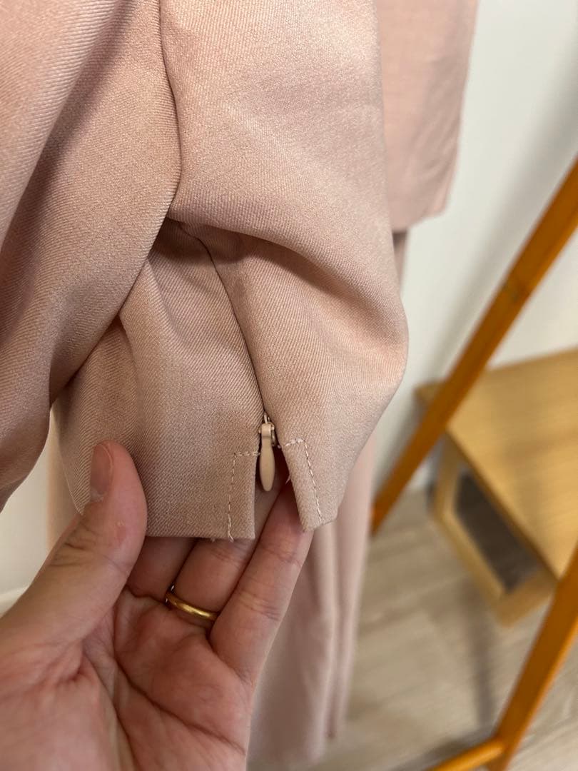 【美品】　授乳服 ワンピース ベージュピンク