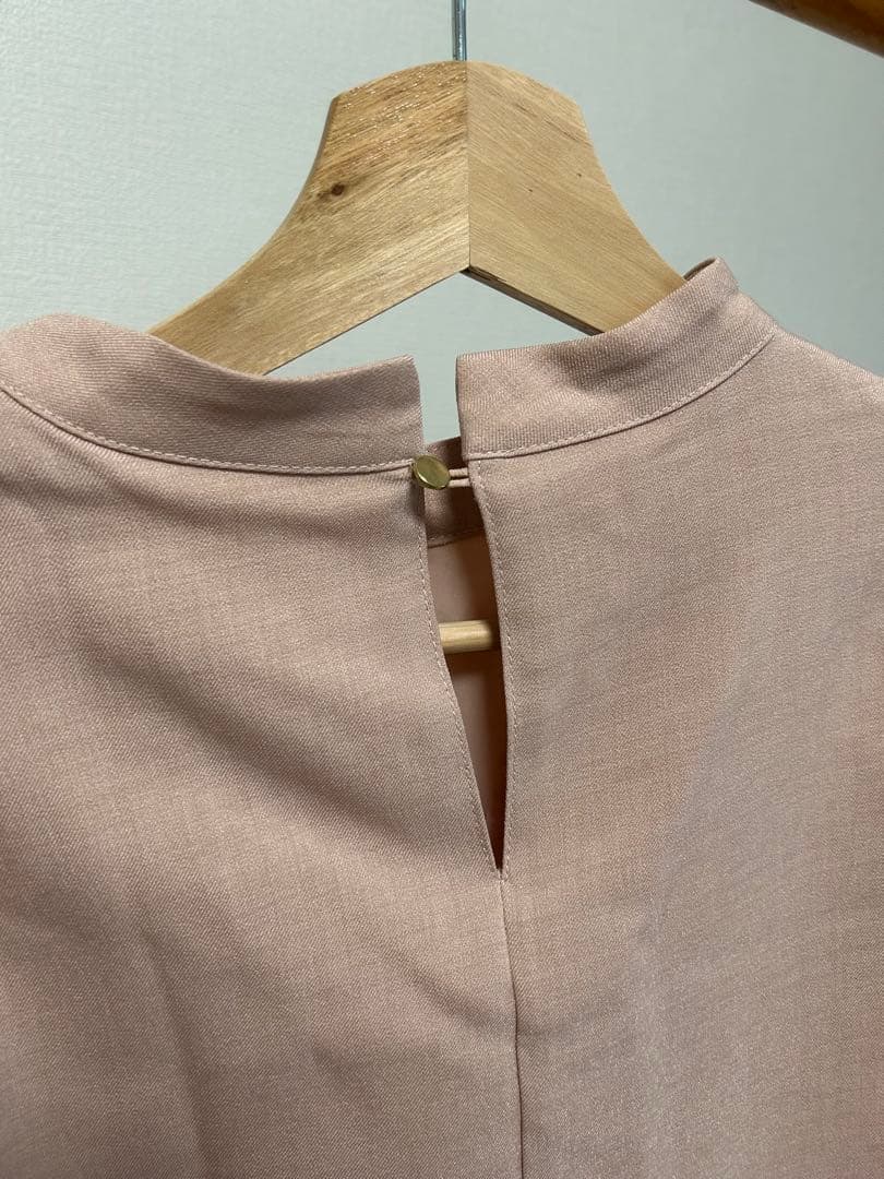 【美品】　授乳服 ワンピース ベージュピンク