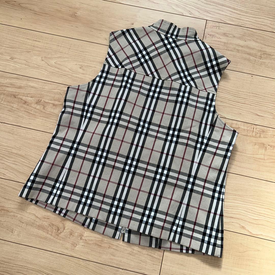 バーバリーロンドン　ノバチェック　ベスト　大きいサイズ　15