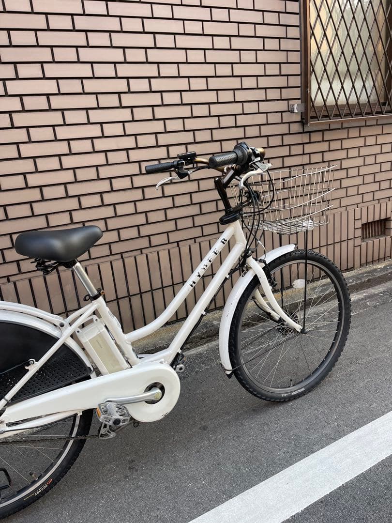 電動アシスト自転車 ホワイト シティタイプ