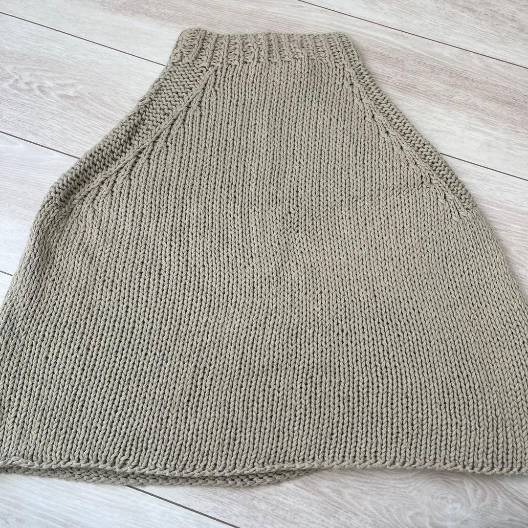 【美品】 MAYDI マイディ ハンドメイド ニット ベスト ポンチョ