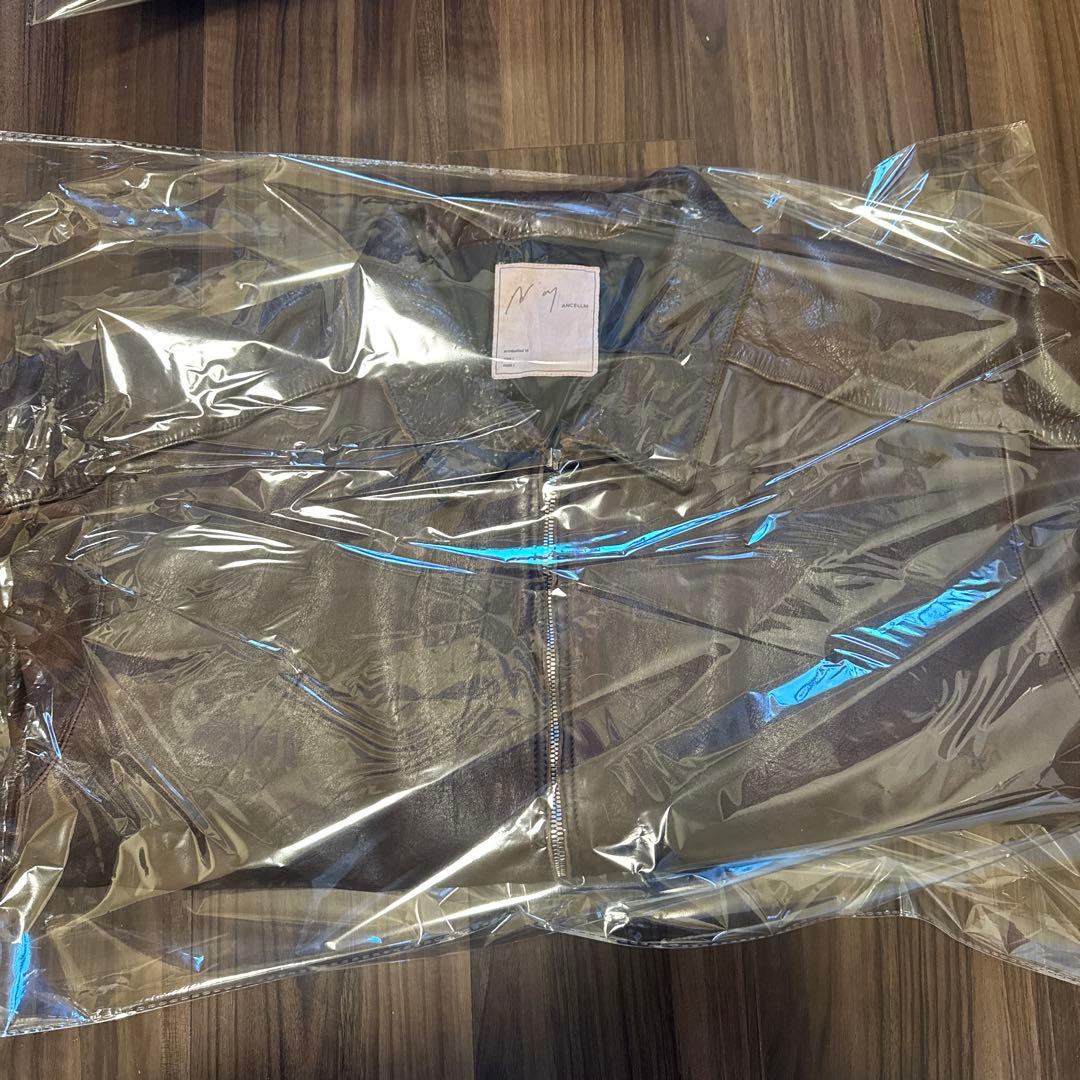 新品ANCELLM26ss LEATHER JACKET D.BRICKサイズ3