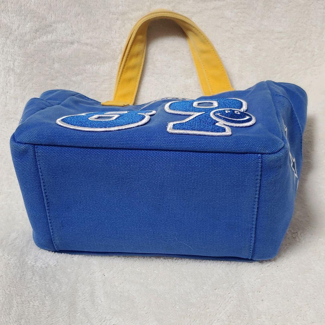 パーリーゲイツ PEARLY GATES 30周年記念バッグ 青 使用感あり