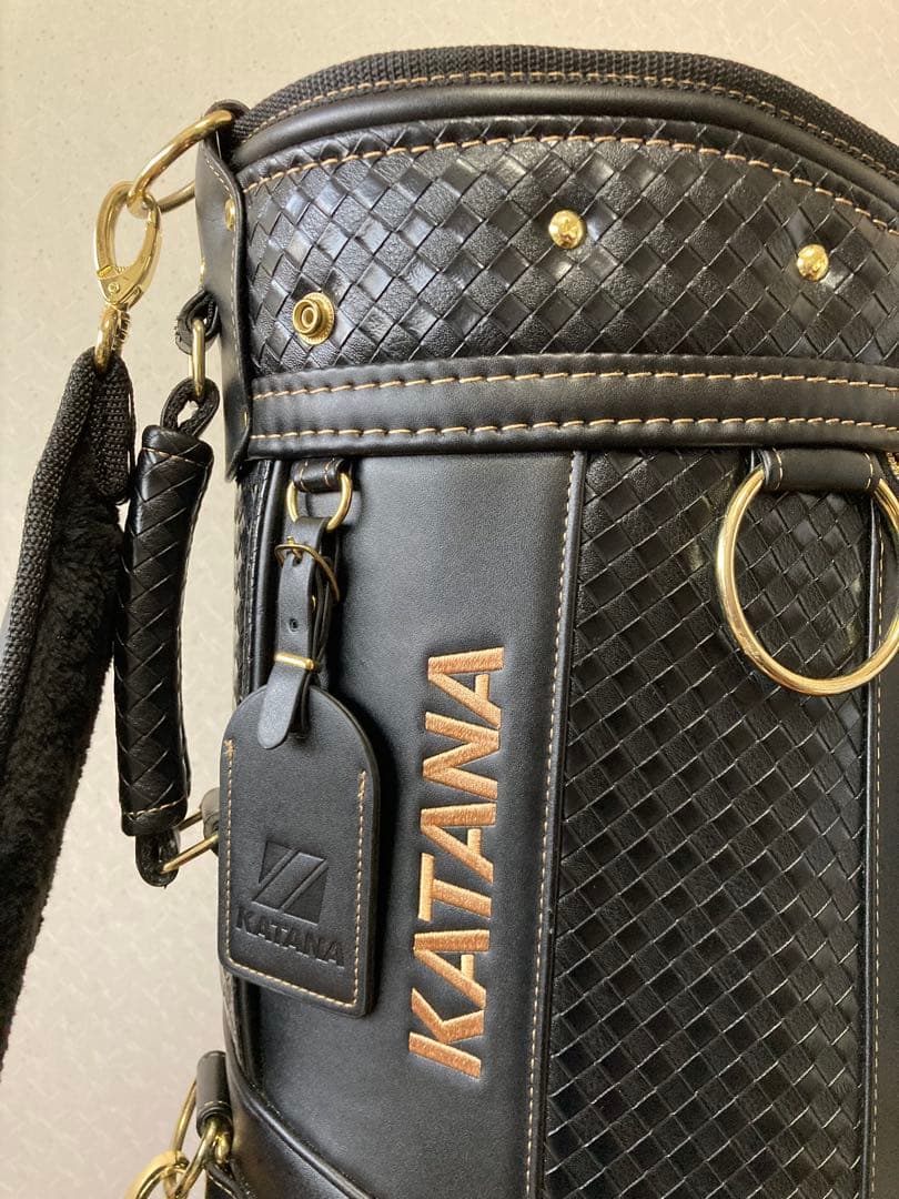 【美品】　カタナゴルフ　キャディバッグ　KATANA黒フード付き