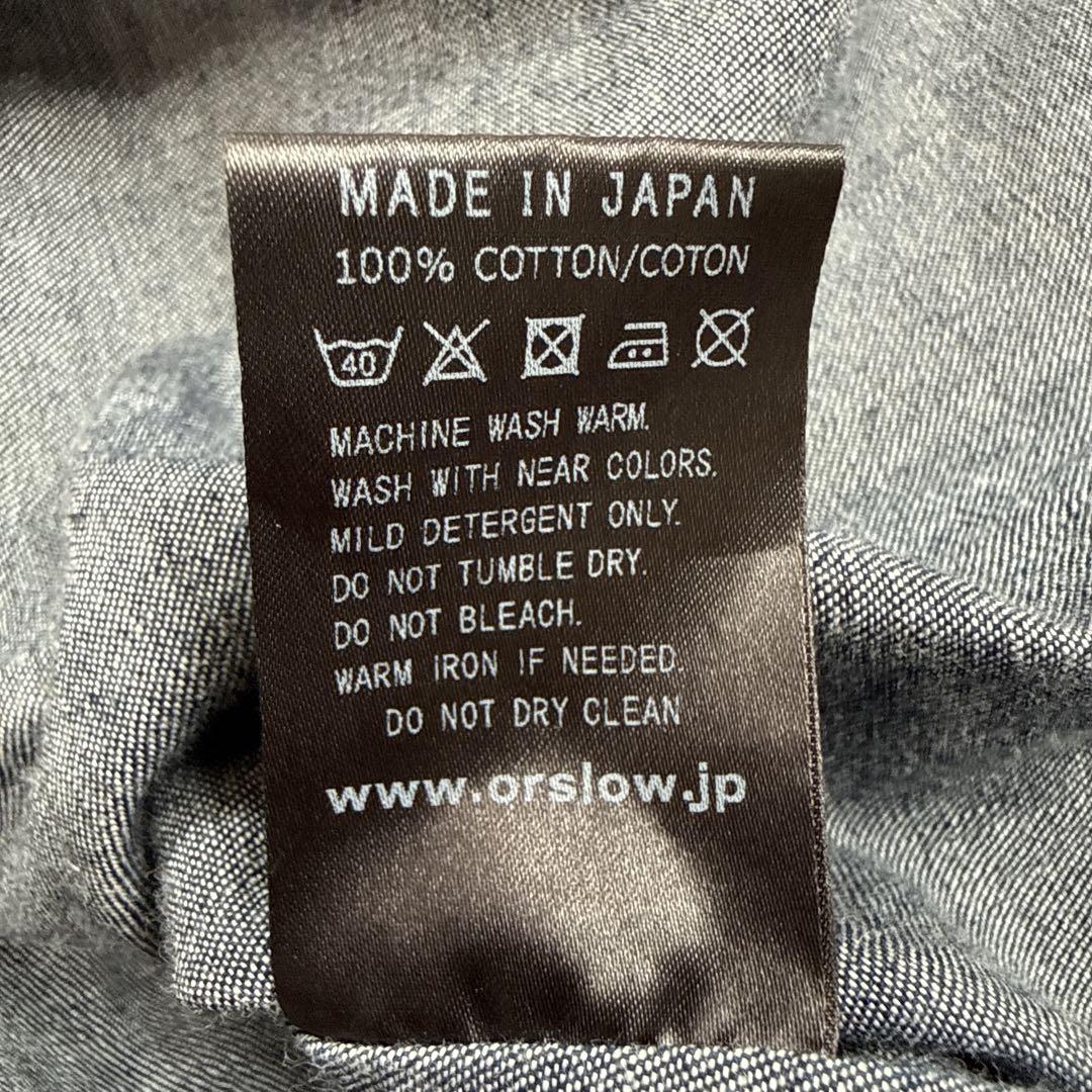 or slow オアスロウ デニム プルオーバー ワンピース スタンドカラー