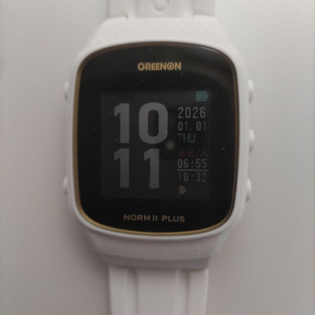NORM II PLUS ゴルフウォッチ ホワイト ノルムⅡプラス