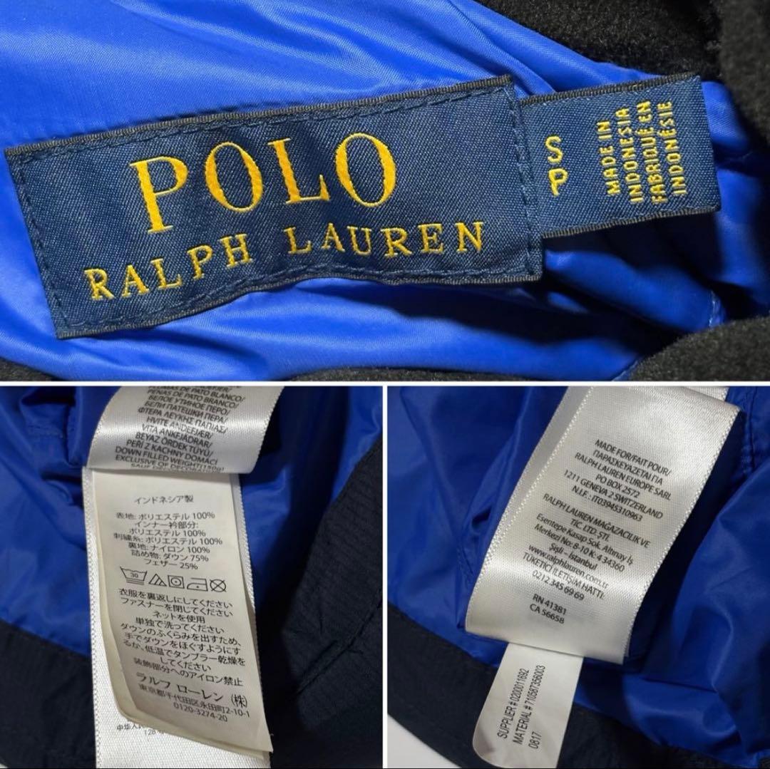美品　ポロラルフローレン　ダウンベスト　ビッグポニー　Sサイズ　ネイビー