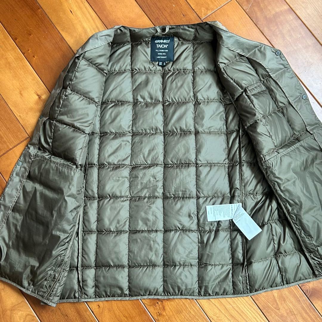 【800FP】グラミチ × TAION インナーダウンベスト Lサイズ