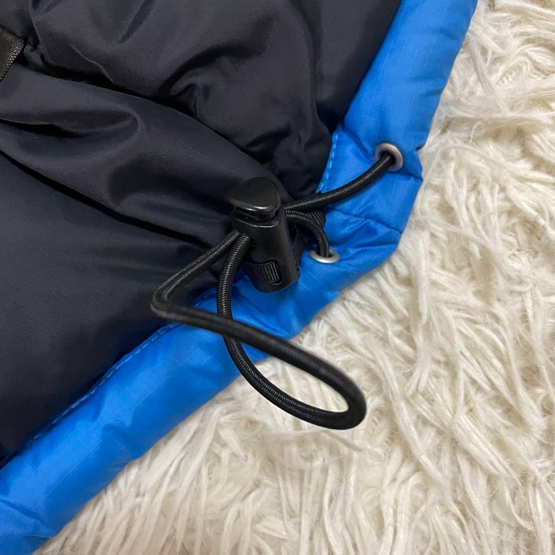 ノースフェイス ダウンベスト アウター レトロ ヌプシ 黒 青 Mサイズ