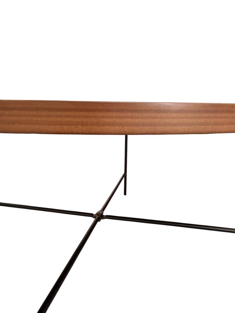 【美品】ニトリ 円形テーブルセット(ヴェルカー7050LBR) 大　ローテーブル