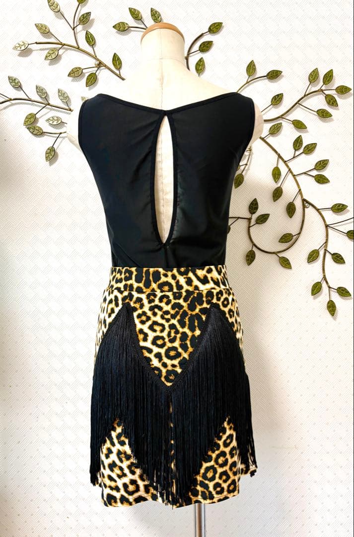 社交ダンス★新品★レッスンウェア★2点セット★スカート★胸パット付レオタード