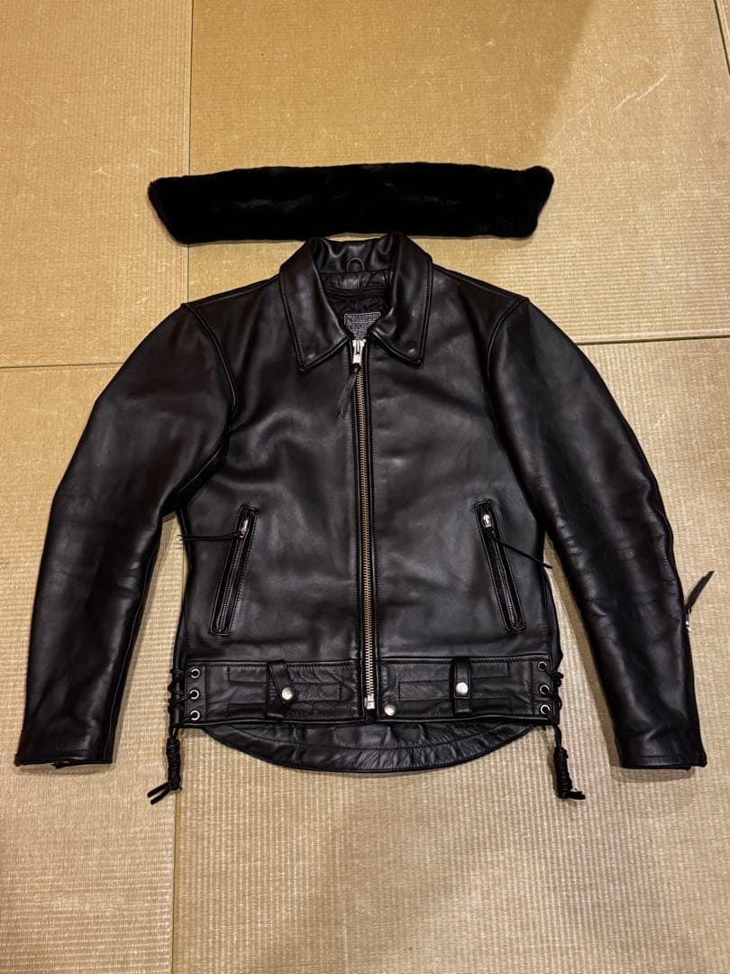 KADOYA カドヤ CHW-JP 牛革 シングルライダースジャケット LL