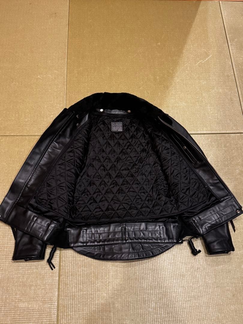 KADOYA カドヤ CHW-JP 牛革 シングルライダースジャケット LL