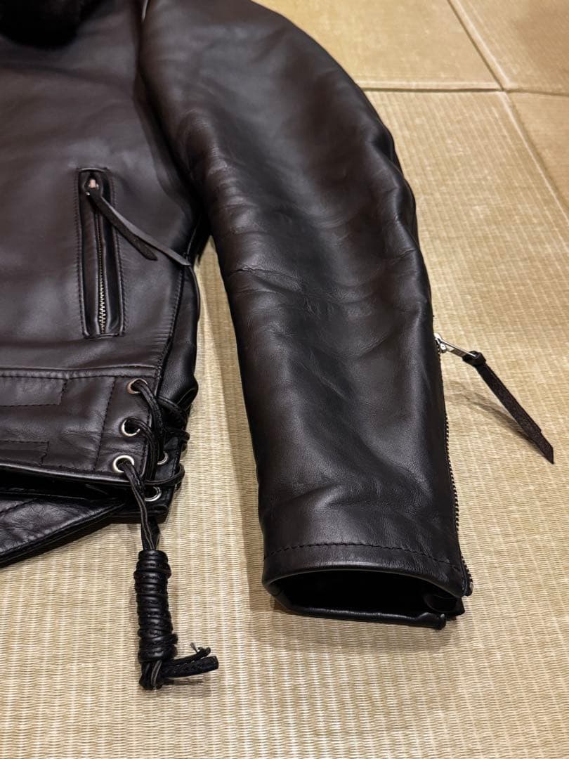 KADOYA カドヤ CHW-JP 牛革 シングルライダースジャケット LL