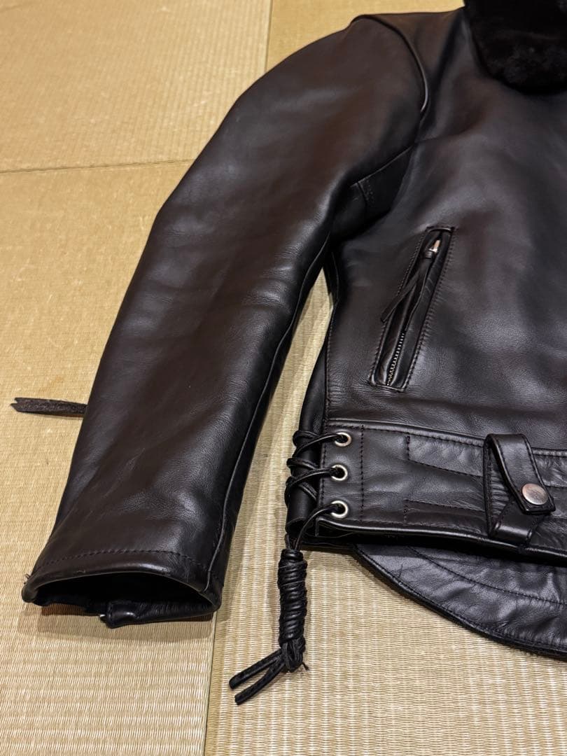 KADOYA カドヤ CHW-JP 牛革 シングルライダースジャケット LL