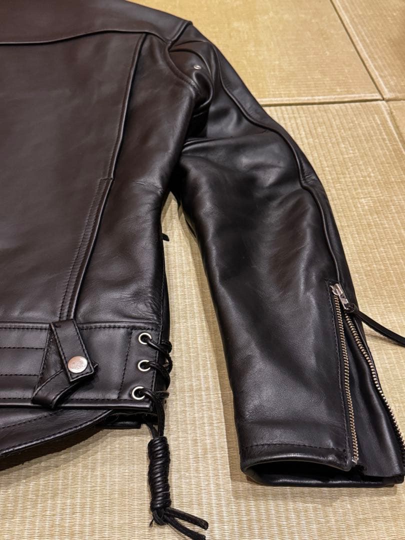 KADOYA カドヤ CHW-JP 牛革 シングルライダースジャケット LL