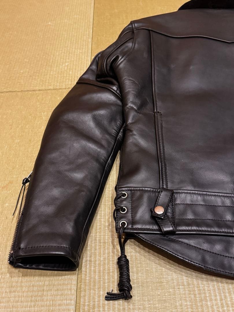 KADOYA カドヤ CHW-JP 牛革 シングルライダースジャケット LL