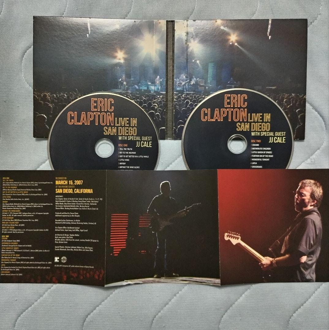 入手困難2CD エリッククラプトン【ライヴインサンディエゴ with JJケイル