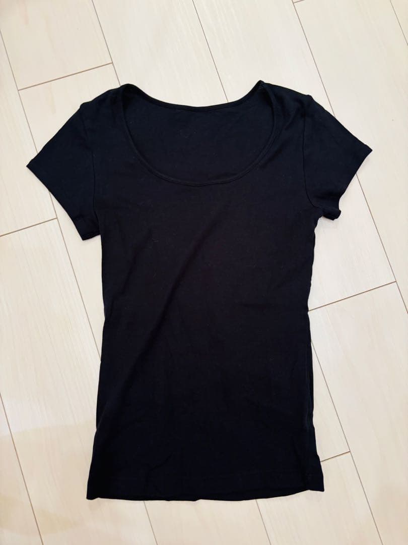 verybrain ワンピース　コットン　黒　tシャツつき