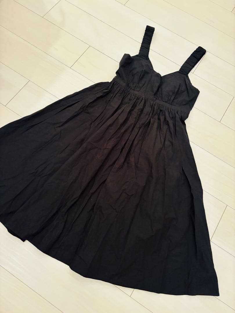 verybrain ワンピース　コットン　黒　tシャツつき