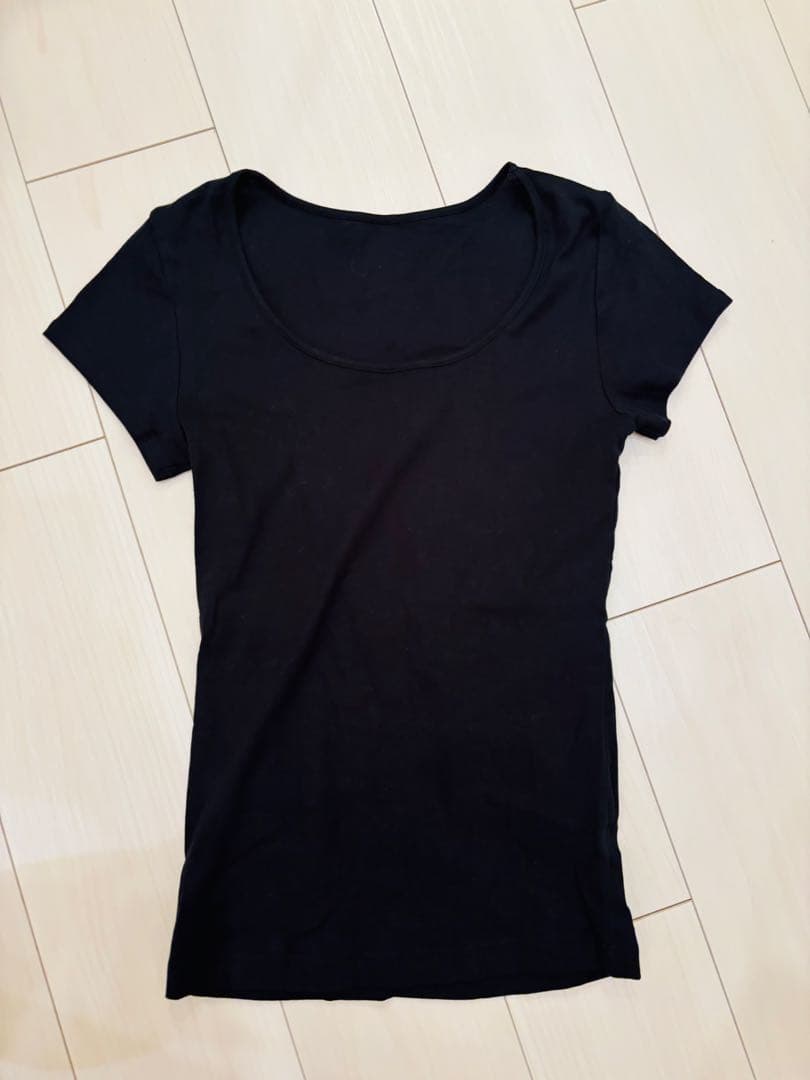 verybrain ワンピース　コットン　黒　tシャツつき