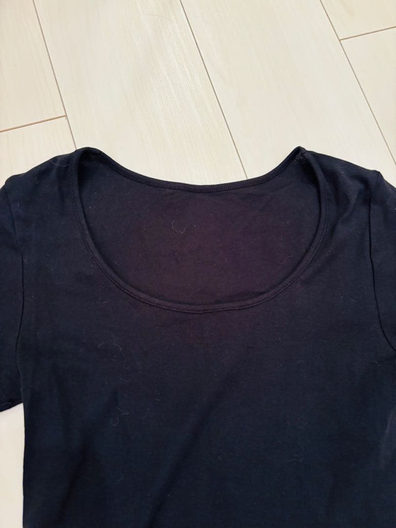 verybrain ワンピース　コットン　黒　tシャツつき