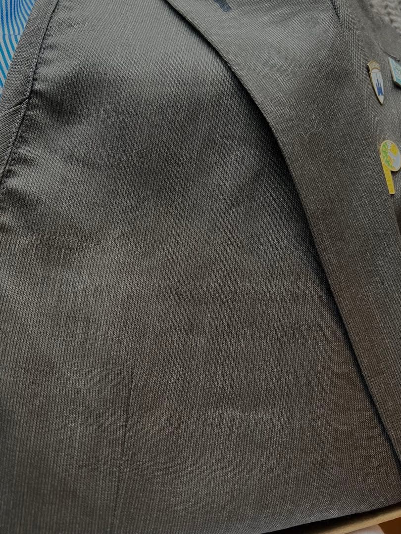 sunny side up フレームワーク別注テーラードベスト　ピンバッジ付き