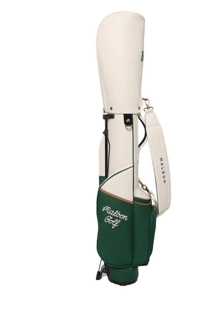 新入荷★マルボンゴルフ セカンドバッグ　キャディバッグ ホワイト/グリーン