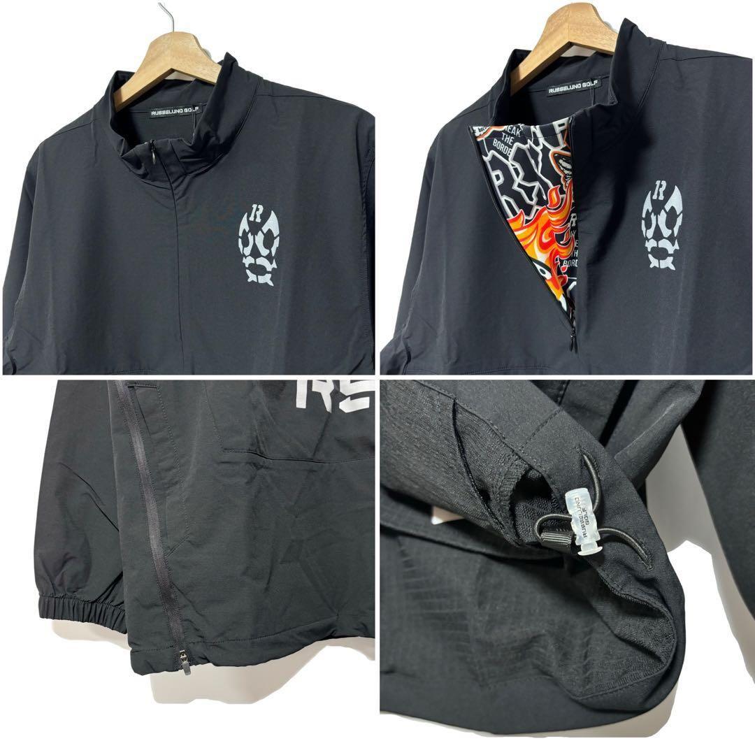 ラッセルノ ゴルフ ハーフジップ プルオーバー セットアップ ブラック L 5