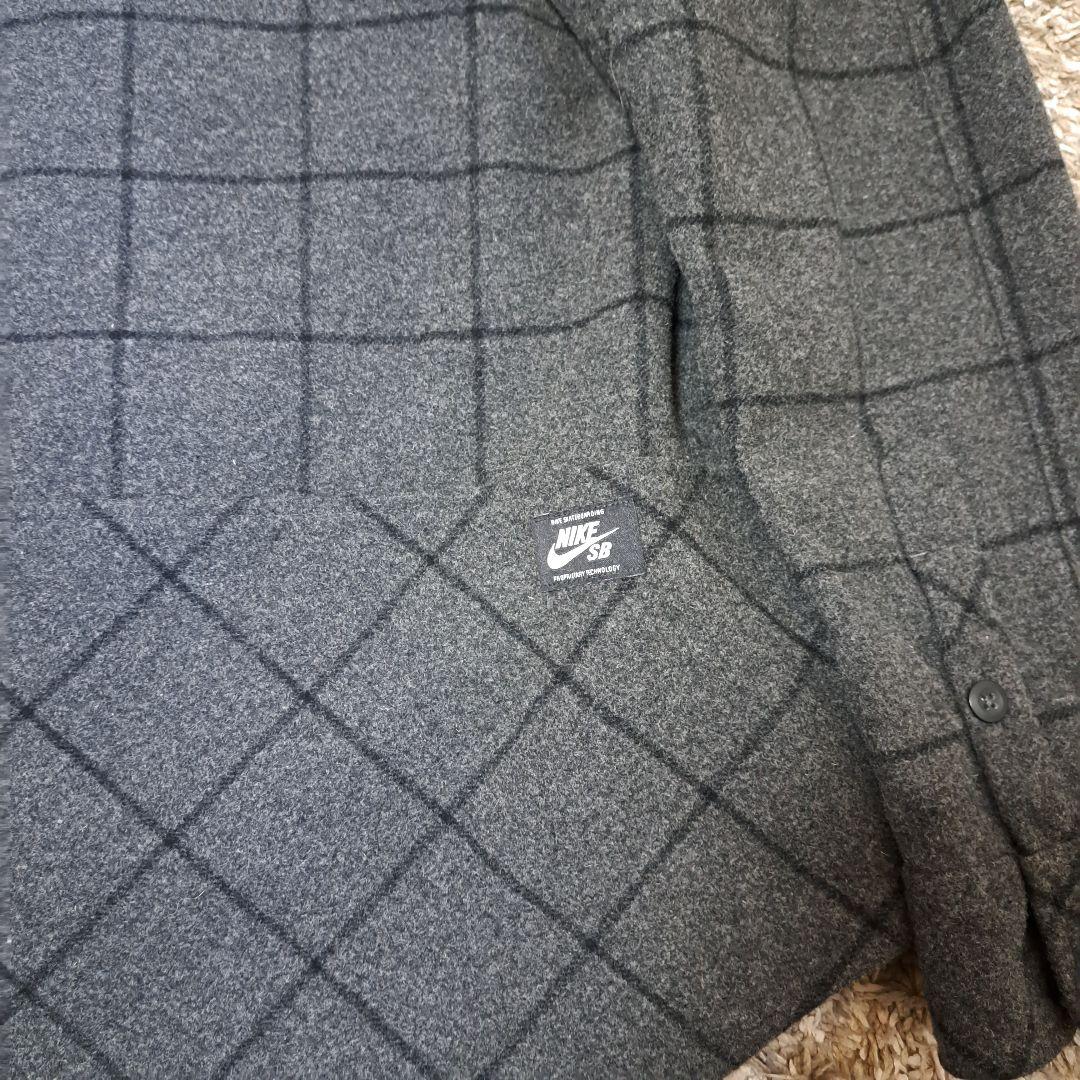 NIKE SB　ナイキ　肉厚　ウール　フランネルシャツ　スケボー