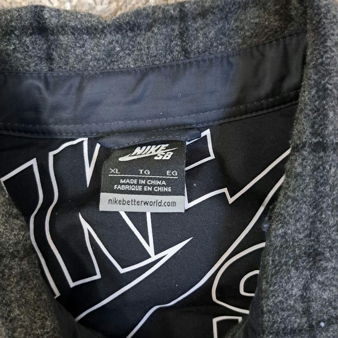 NIKE SB　ナイキ　肉厚　ウール　フランネルシャツ　スケボー