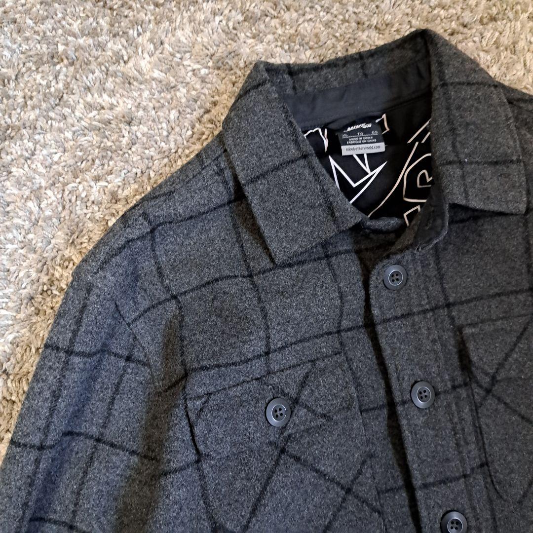 NIKE SB　ナイキ　肉厚　ウール　フランネルシャツ　スケボー