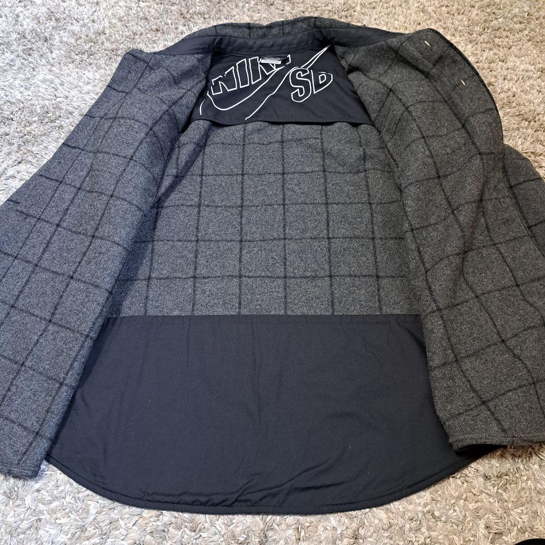 NIKE SB　ナイキ　肉厚　ウール　フランネルシャツ　スケボー