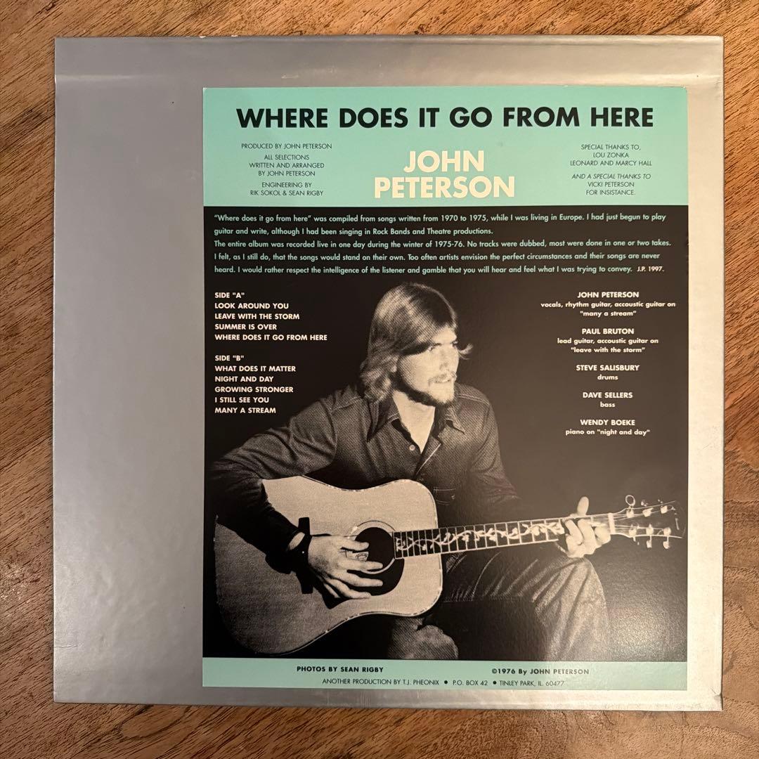 JOHN PETERSON WHERE DOES IT GO 激レアLPレコード