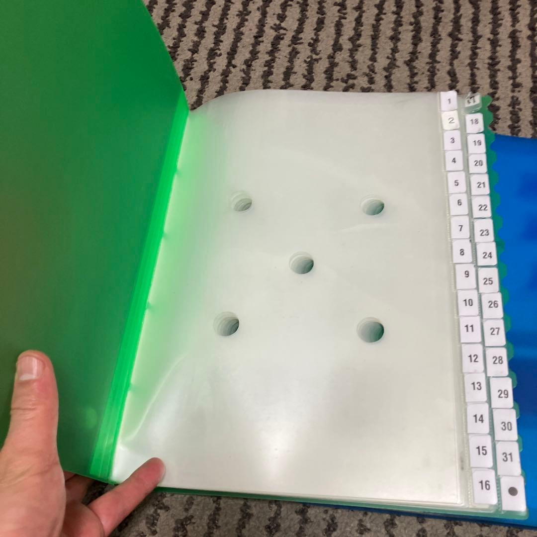 LIHIT LAB　スケジュール＆仕分けファイル 31 赤緑青