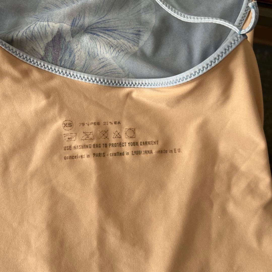 JUST A CORPSE 花柄レオタード 水色