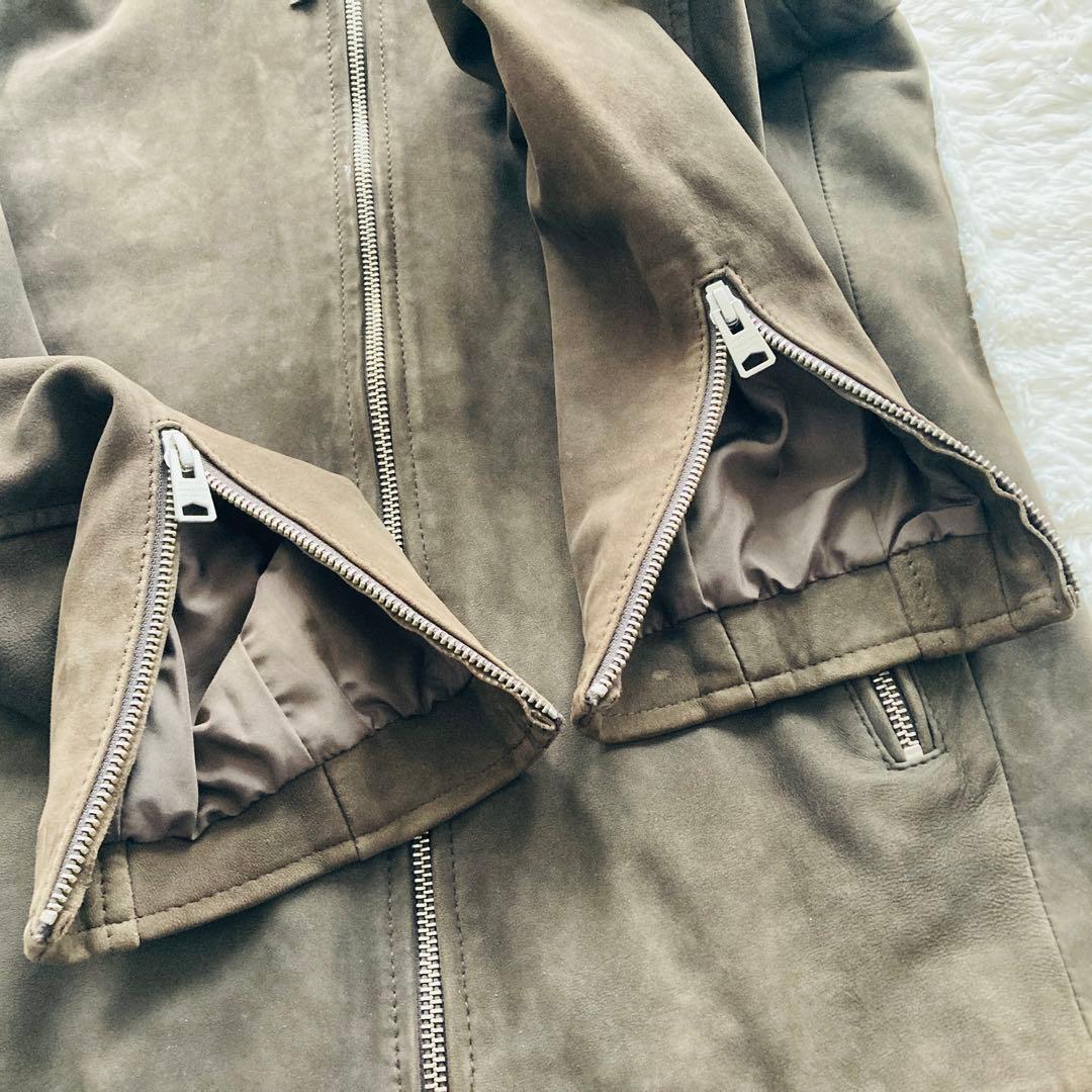【超美品】all saints CORA LEATHER JACKETスエード