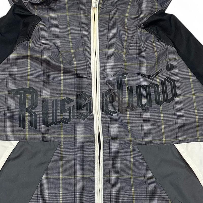 RUSSELUNO ラッセルノ ナイロン フルジップ ジャケット 4 チェック
