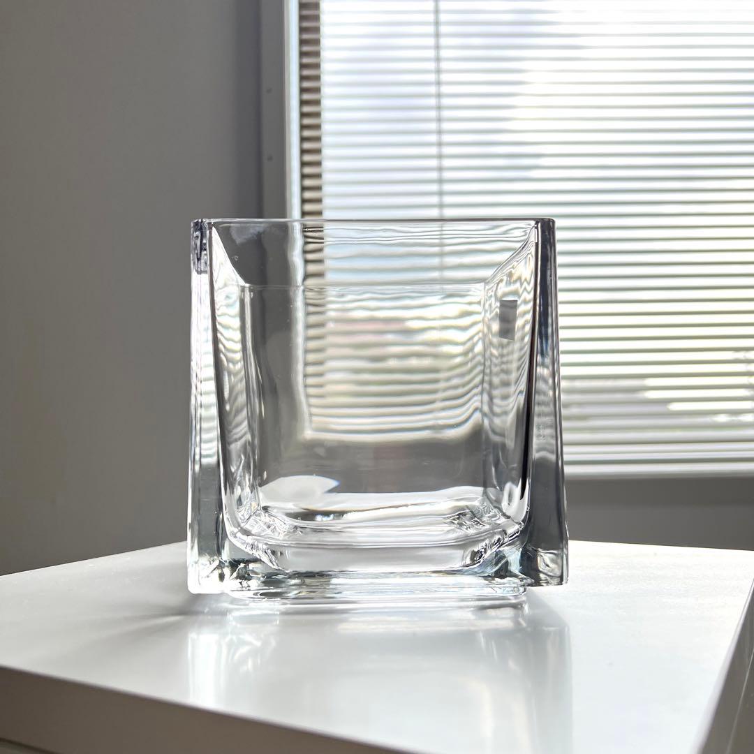 スクエア型　四角　ガラス　フラワーベース　曽我ガラス　16個セット