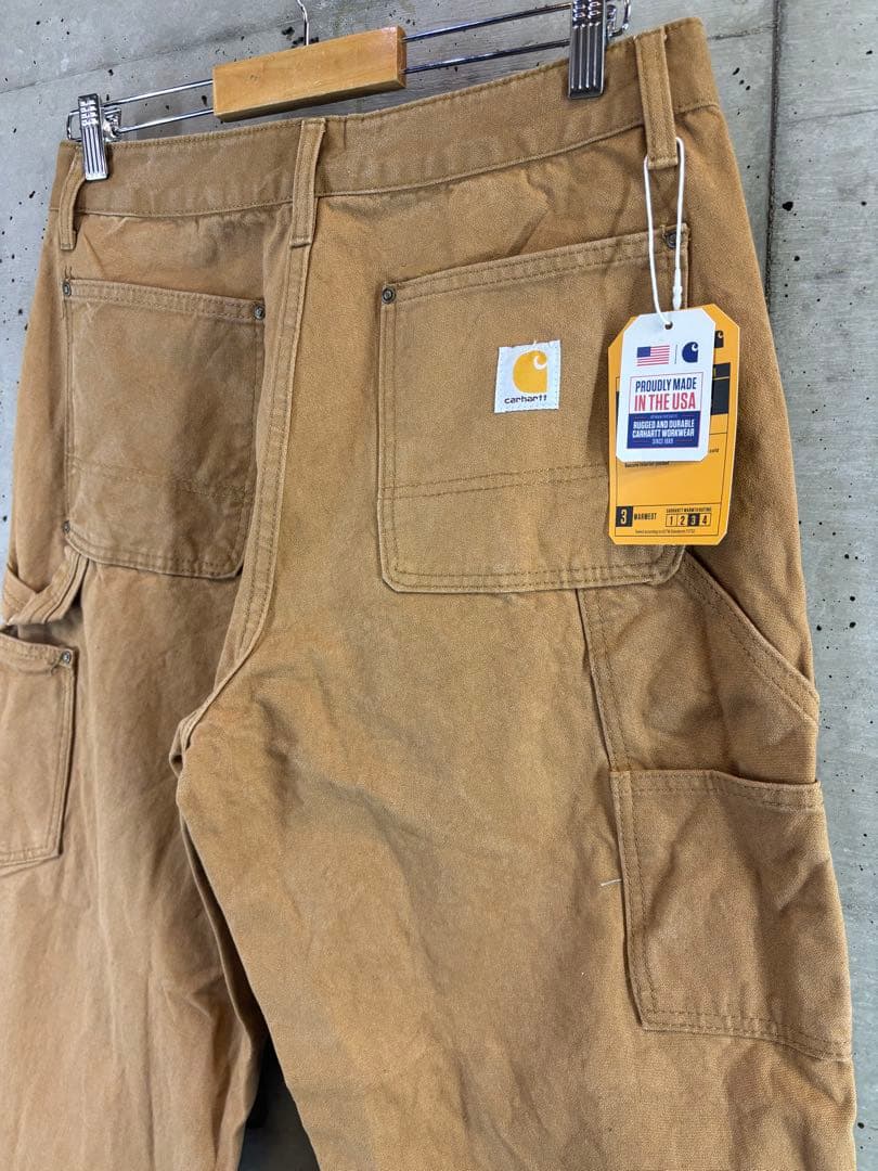 新品 Carhartt ダブルニー ダック地 ワークパンツ W32 アクティブ