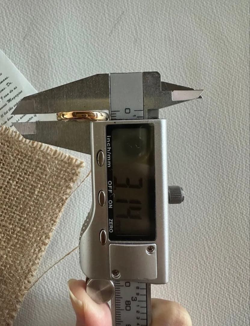 K18ゴールドリング　造幣局マーク入り　13号