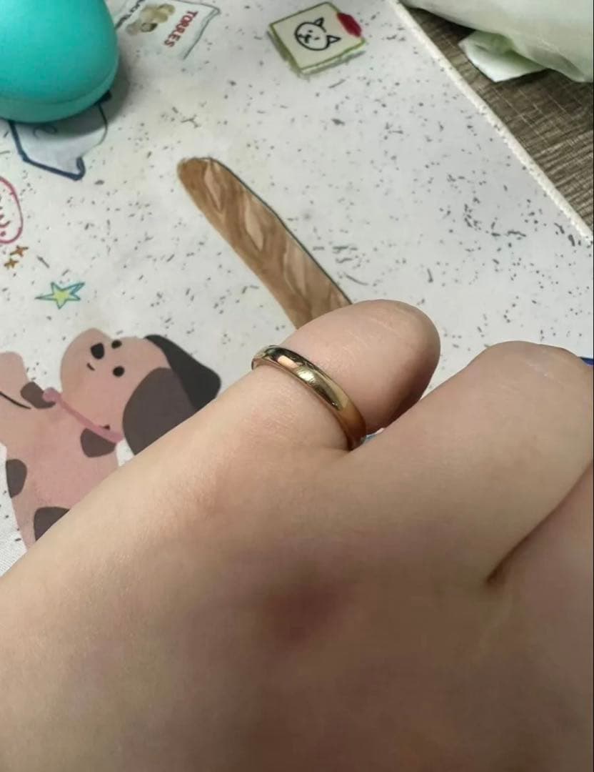 K18ゴールドリング　造幣局マーク入り　13号