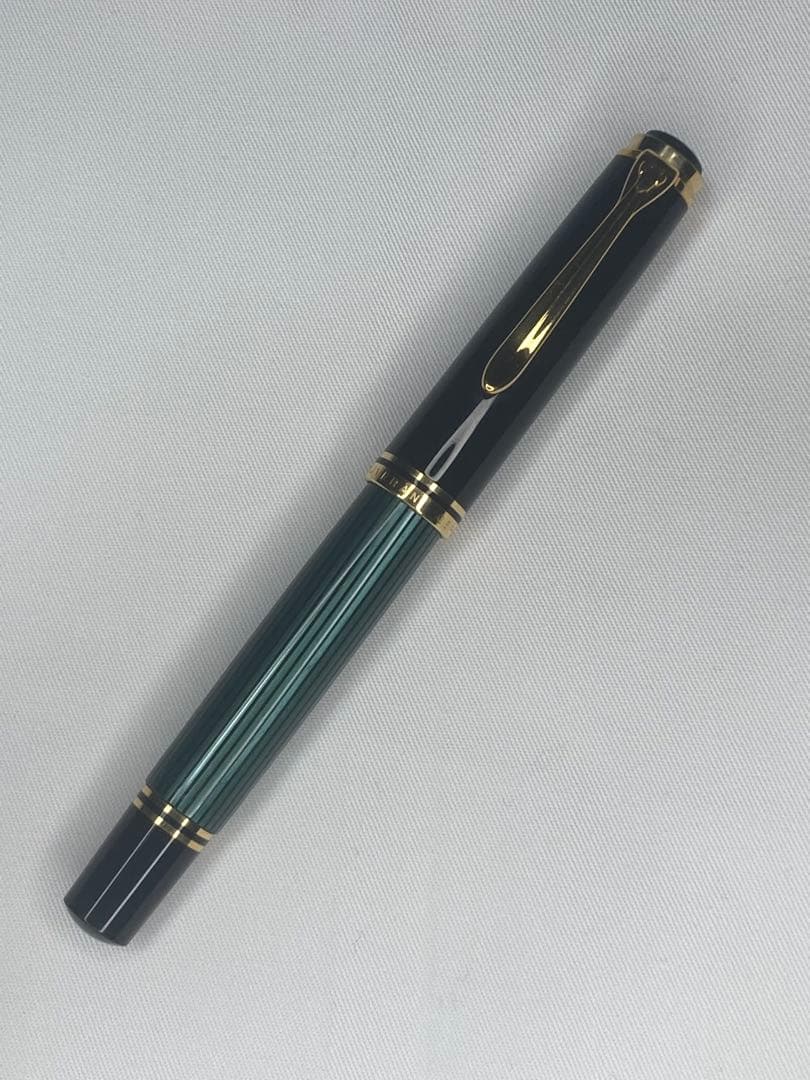 pelikan万年筆 スーべレーンM800緑縞・M（中字）