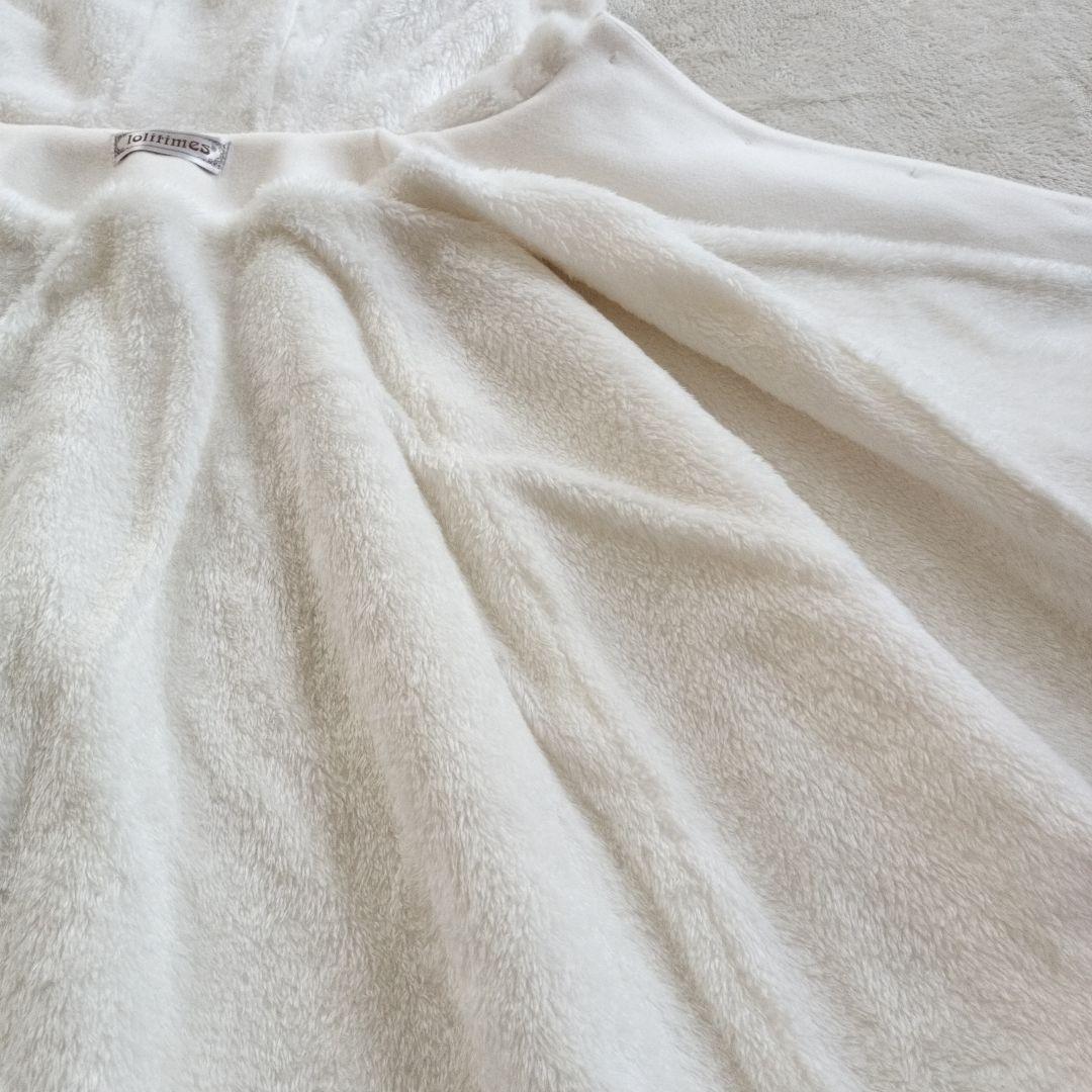 ポンチョコート　ウサギ耳 ポンチョ ロリータ 姫系 ゴスロリ　ホワイトロリータ