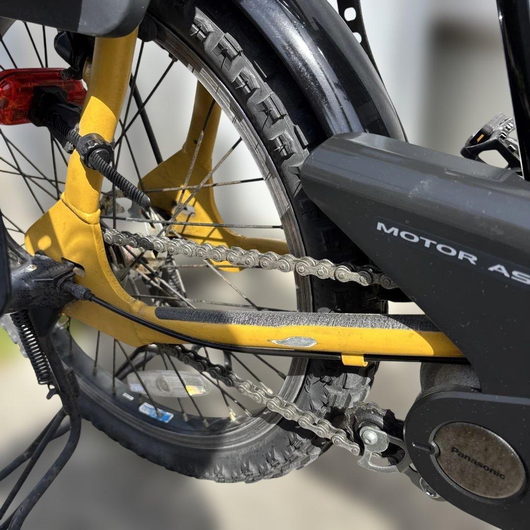 パナソニック EZ 電動アシスト自転車 イエロー チャイルドシート付 yepp