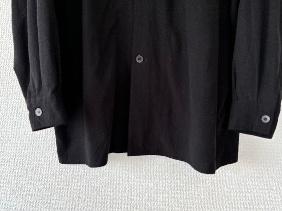 寺*ス様 COMOLI 24SS シルクノイル シャツジャケット BLACK 1