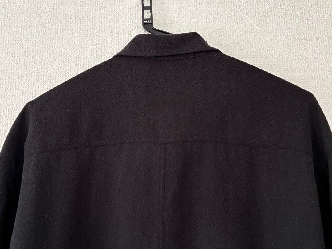 寺*ス様 COMOLI 24SS シルクノイル シャツジャケット BLACK 1